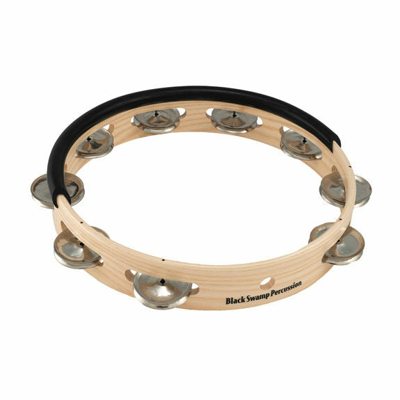 Black Swamp 10" Session Plus Headless Tambourine - Single Row, German Silver jingles