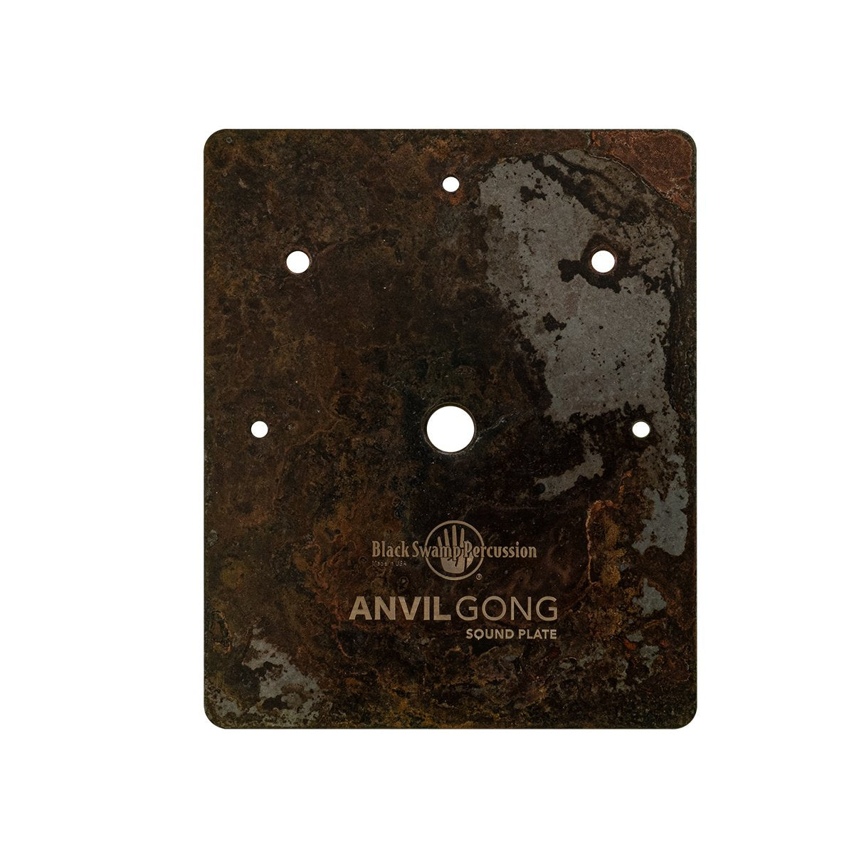 Black Swamp Anvil Gong - Rectangular Sound Plate - 6.5" - Image 1