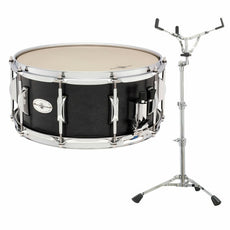 Black Swamp Concert Maple Snare Drum with Concert Snare Stand - 14x6.5