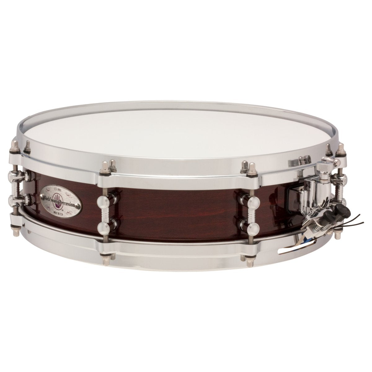 Black Swamp Mercury Series SoundArt Mini Maple Snare Drum - 13" x 3.5" - Cherry Rosewood
