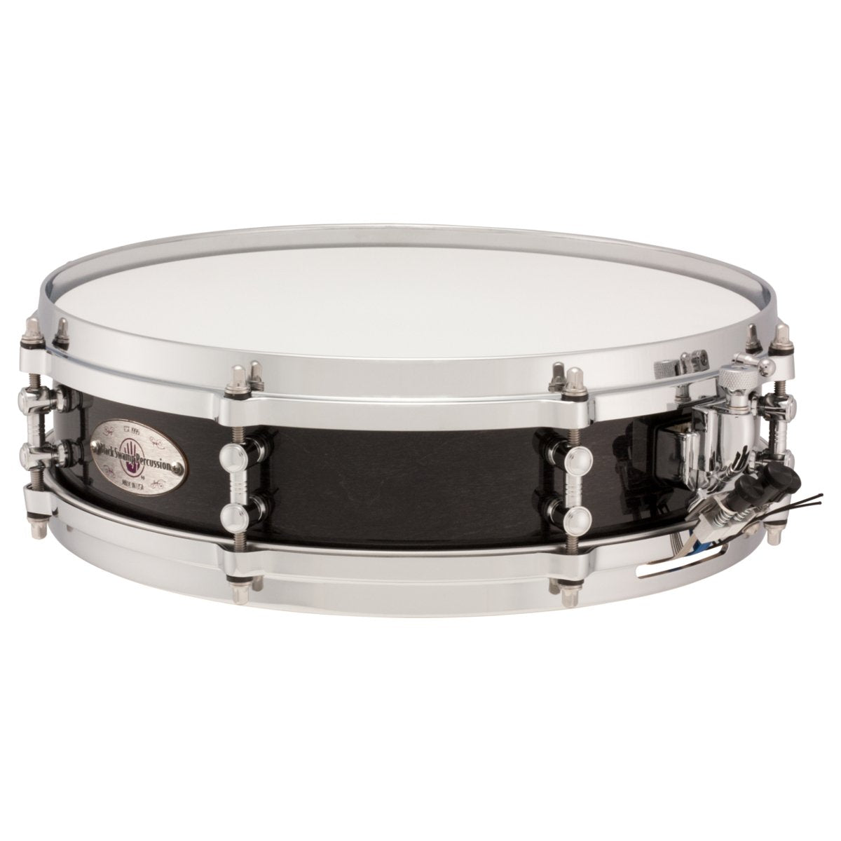 Black Swamp Mercury Series SoundArt Mini Maple Snare Drum - 13" x 3.5" - Concert Black