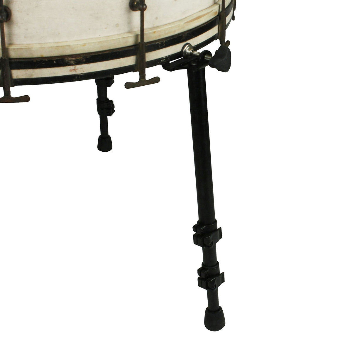 Black Swamp Multilegs Demo on Vintage Bass Drum Close-up