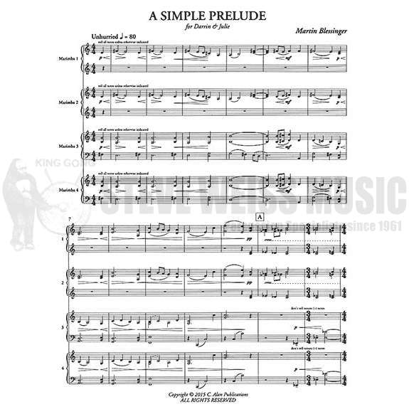 Blessinger-Simple Prelude, A (SP)-4M