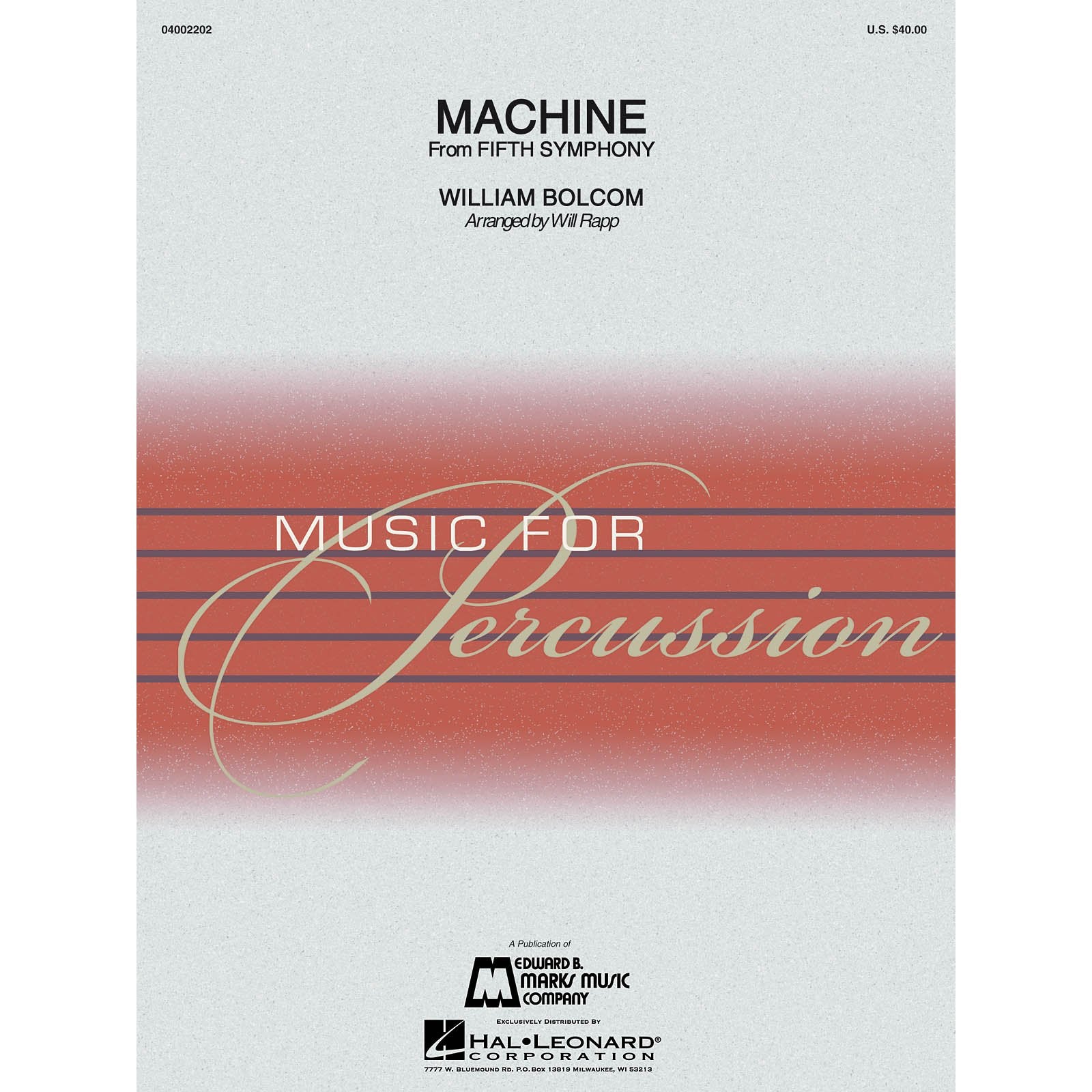 Bolcom-Machine (From Fifth Symphony) arr. Rapp (SP)-B/C/X/2M/5T/P