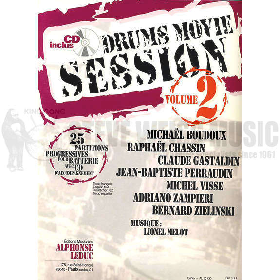 Boudoux/Chassin et. al.-Drums Movie Session vol. 2 (CD)