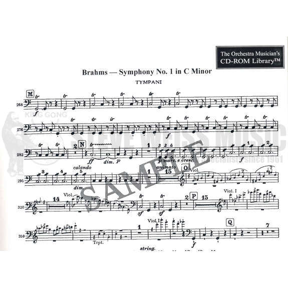 Brahms/Schumann/Others-Complete Timpani/Percussion to 74 Orchestral Masterworks (CD ROM)