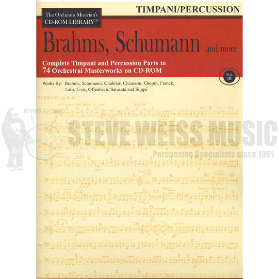 Brahms/Schumann/Others-Complete Timpani/Percussion to 74 Orchestral Masterworks (CD ROM)
