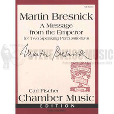 Bresnick-Message from the Emperor, A (Score)-M/V/P/VX