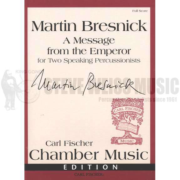 Bresnick-Message from the Emperor, A (Score)-M/V/P/VX