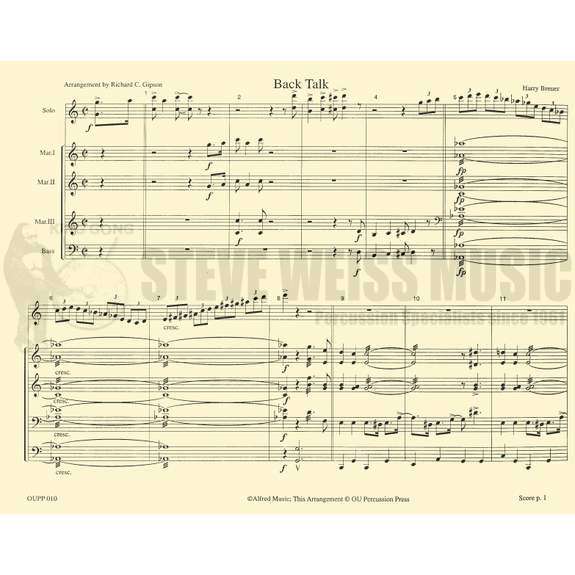 Breuer-Back Talk arr. Gipson (SP)-X/4M