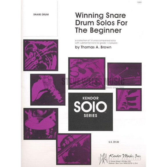 Brown, T.-Winning Snare Drum Solos for the Beginner-SD