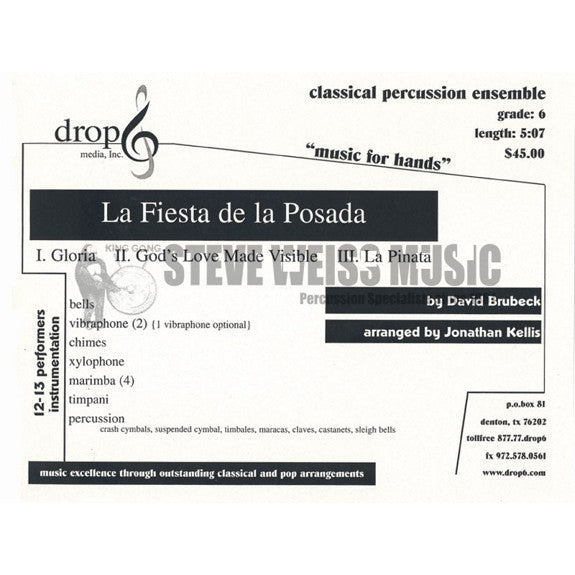Brubeck-La Fiesta de la Posada arr.Kellis (SP)-B/1 or 2V/C/X/4M/