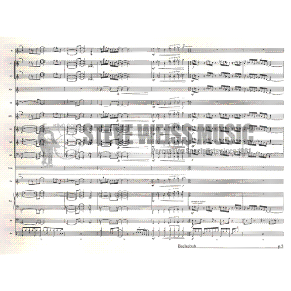 Bruford-Beelzebub arr. Smith (SP)-B/2V/C/Cro./opt. almgl./X/3M/3