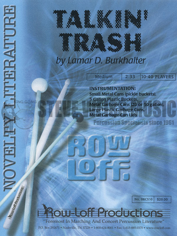 Burkhalter-Talkin' Trash (SP)-buckets, trash cans/lids
