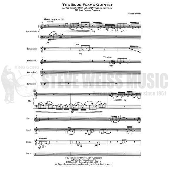 Burritt-Blue Flame Quintet (SP)-Solo M/B/2V/Cro./P