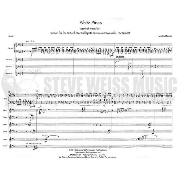 Burritt-White Pines (SP)-Solo M/2B/2V/Songbells/Cro./P