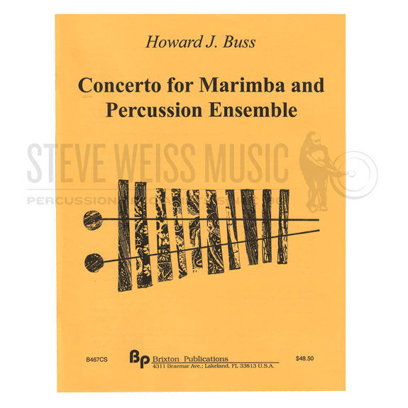 Buss-Concerto for Marimba & Percussion Ensemble (SP)-Solo M/B/V/C/X/4T/P