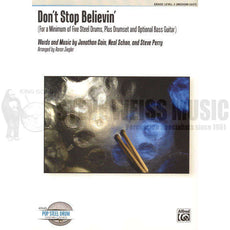 Cain/Schon/Perry-Don't Stop Believin' arr. Ziegler (SP)- Steel drs./DS/Opt. BG