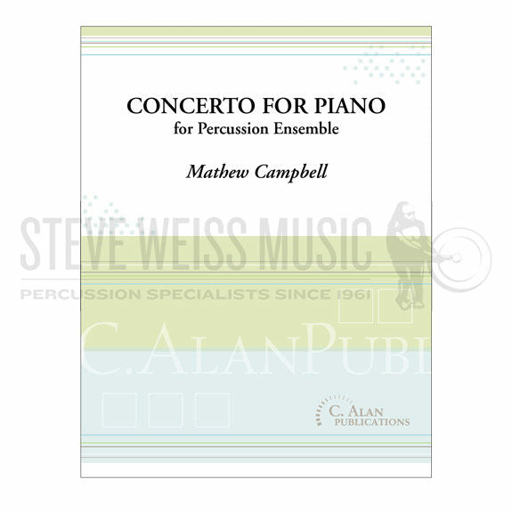 Campbell-Concerto for Piano & Percussion Ensemble (SP)-Solo PN/B/2V/Cro./X/4M/2T/P