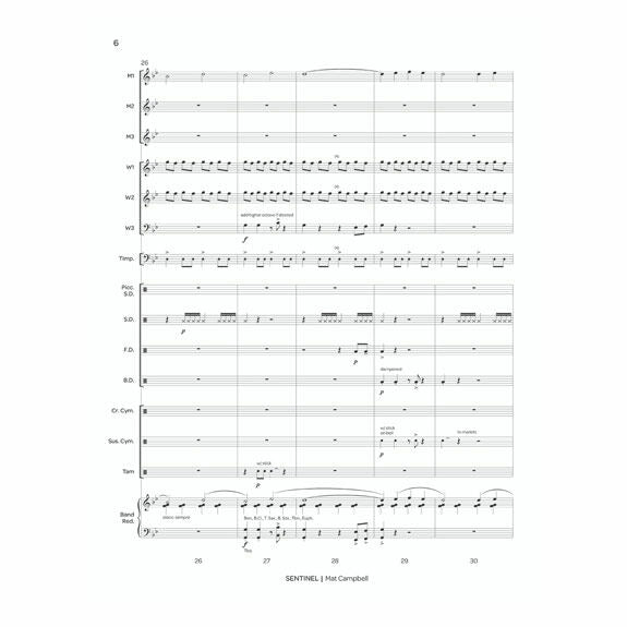 Campbell, M.-Sentinel (SP)-2B (or 2V)/V (or C)/2X (or M)/2M/2T/P/opt. concert band