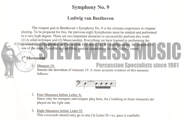 Carlyss-Symphonic Repertoire for Timpani-Beethoven