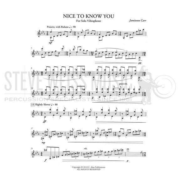 Carr-Nice to Know You-V