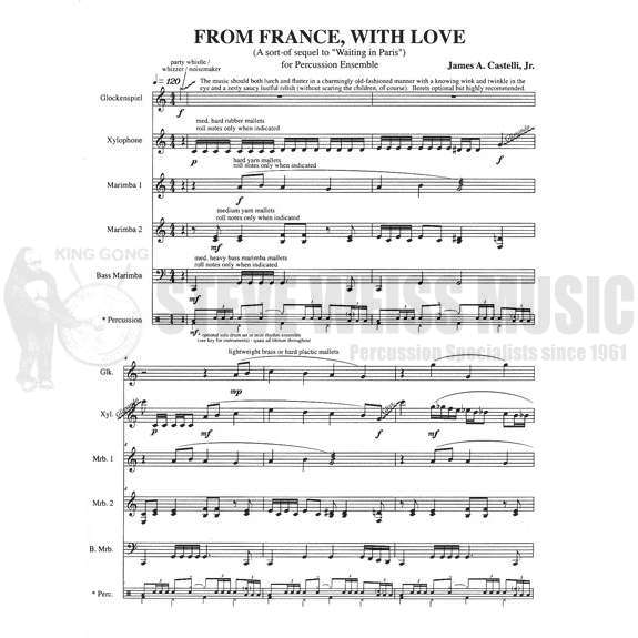 Castelli-From France, With Love (SP)-B/X/3M (1-5 oct)/DS opt Rhythm Section