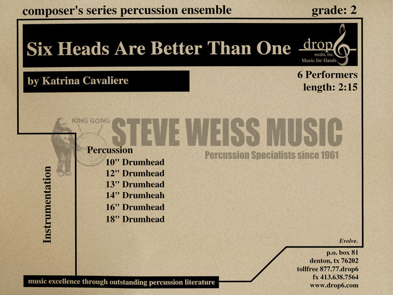 Cavaliere-Six Heads Are Better Than One (SP)-Drumheads