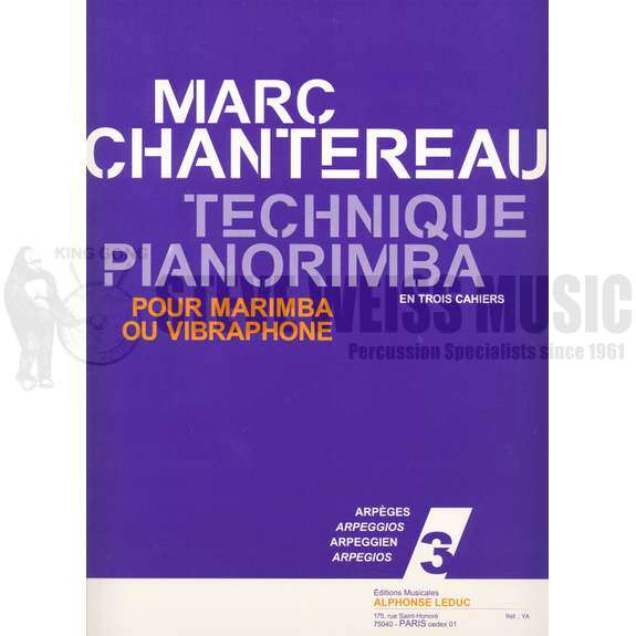 Chantereau-Technique Pianorimba vol. 3: Arpeggios