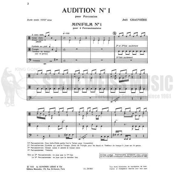 Chauviere-Audition #1(S)