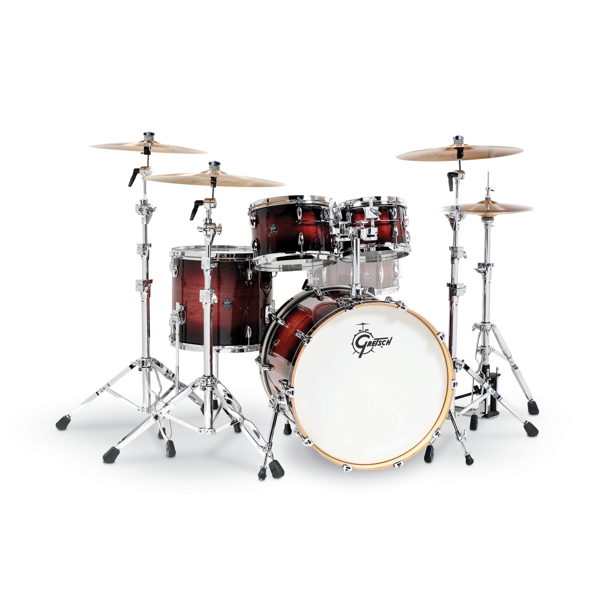 Cherry Burst - Gretsch Renown 4 Piece Maple Shell Pack - 22" bass Drum rn2-e8246-cb