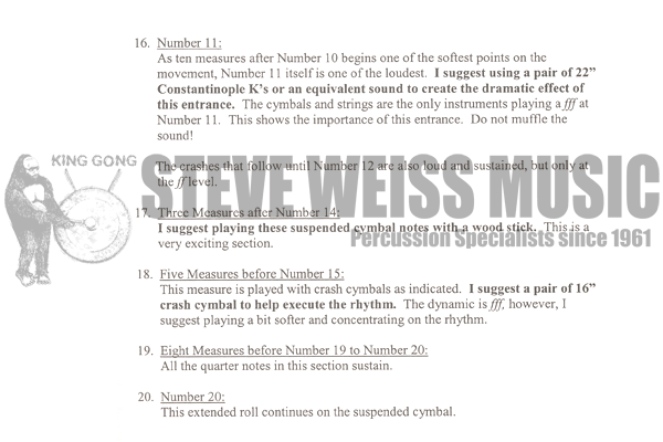 Cirone-Symphonic Repertoire for Cymbals