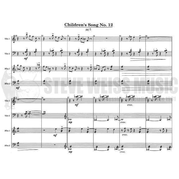 Corea-Children's Songs set 2 (SP) arr. Steinquest-2V/2M