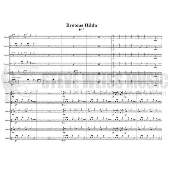 Crockarell-Brooms Hilda (SP)-6 Push brooms (w/choreography)