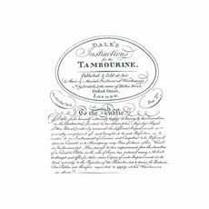 Dale-Dale's Instructions for the Tambourine