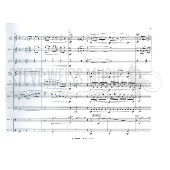 Daughtrey-Almost Beyond (percussion ensemble) (SP)-B/2V/C /Cro./X/2M/4T/P