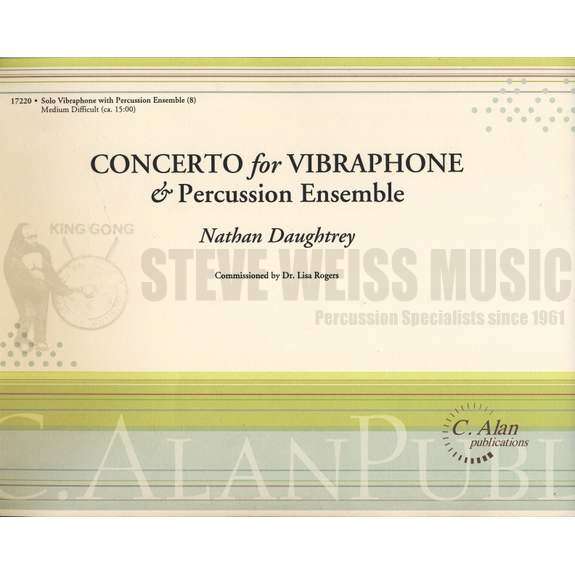 Daughtrey-Concerto for Vibraphone & Percussion Ensemble (SP)-Solo V/B/V/C/Cro./X/3M/4T/P