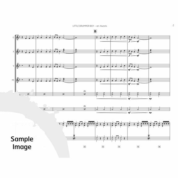 Davis-Little Drummer Boy arr. Huestis (SP)-B/V/X/M/4T/P