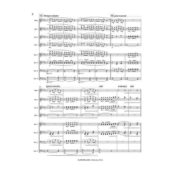 Debussy-Clair de Lune arr. Rice(SP) B/2V/C/4M