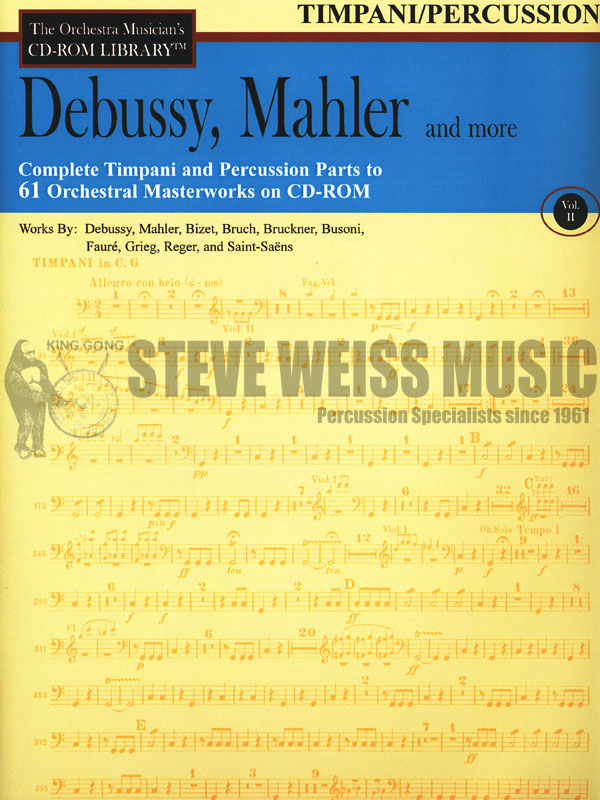 Debussy/Mahler/Others-Complete Timpani/Percussion to 61 Orchestral Masterworks (CD ROM)