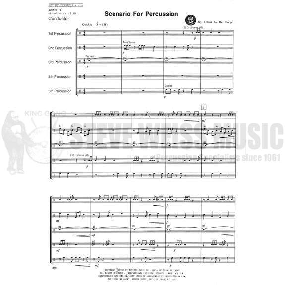 Del Borgo-Scenario for Percussion(SP)