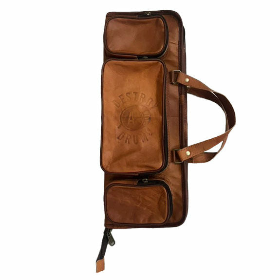 Destroy A Drum Leather Stick Bag - Black