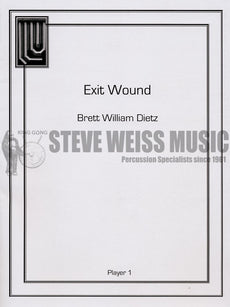 Dietz-Exit Wounds (SP)-B/V/C/X/2M/4T/alm./Tuned gongs/P OS
