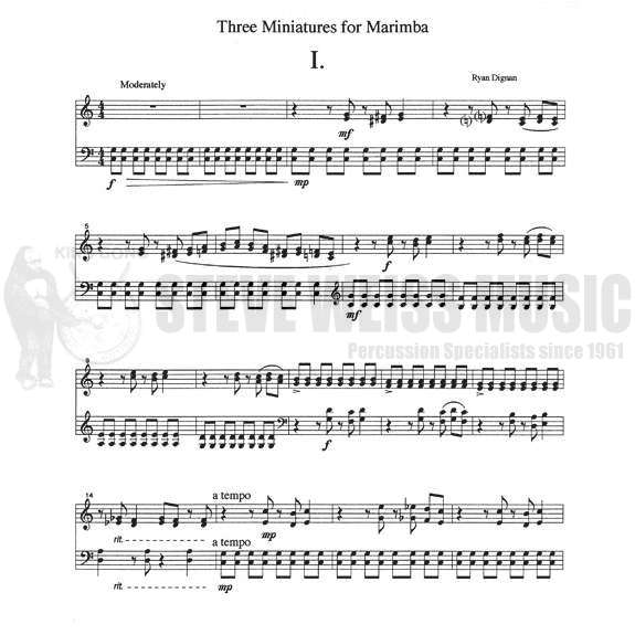 Dignan-Three Miniatures for Marimba-M