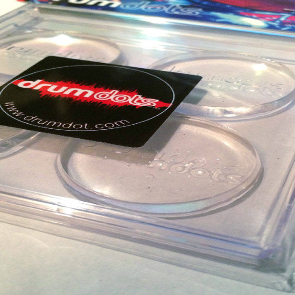 Drum Dots Drum Damper - Clear 4 Pack
