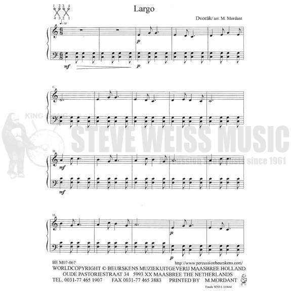 Dvorak-Largo arr. Mordant-M