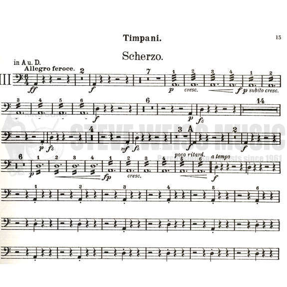 Dvorak-Timpani Parts Vol. 1: Symphonies 3 - 9