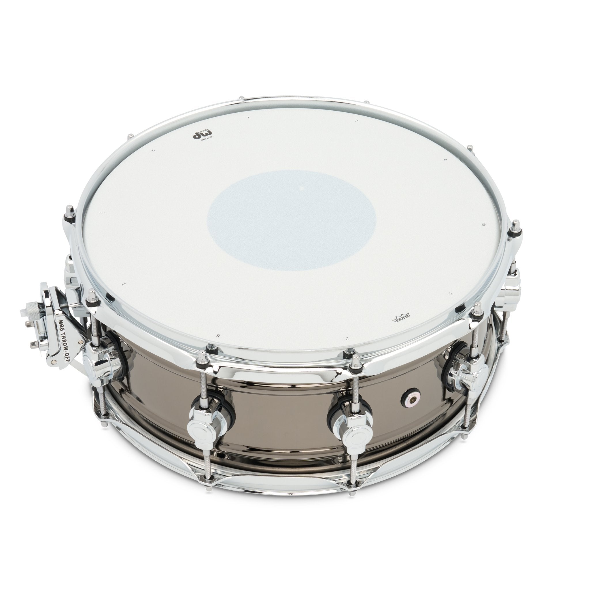 DW Design Series Black Nickel Over Brass Snare Drum - 14x5.5 - Image 4