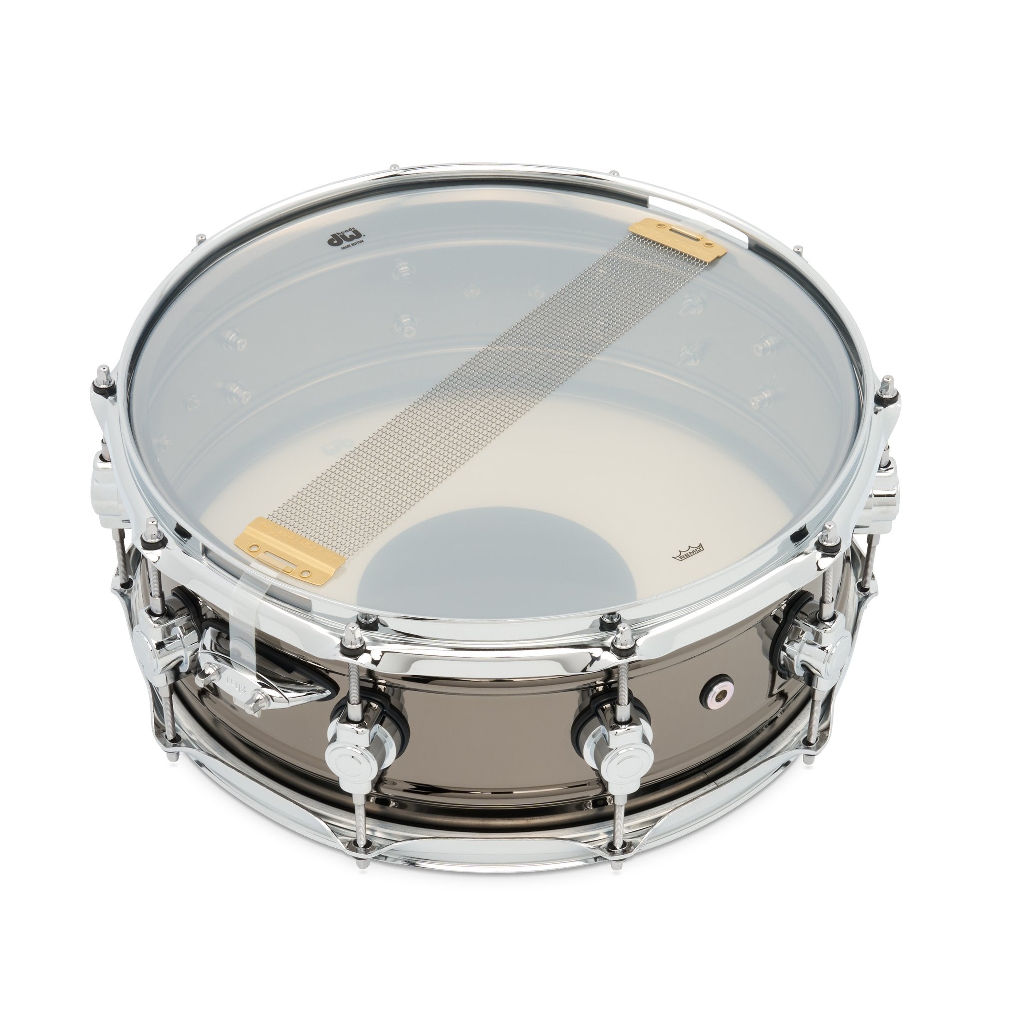 DW Design Series Black Nickel Over Brass Snare Drum - 14x5.5 - Image 5