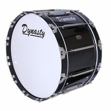 Dynasty Custom Elite Marching Bass Drum - 28" Black